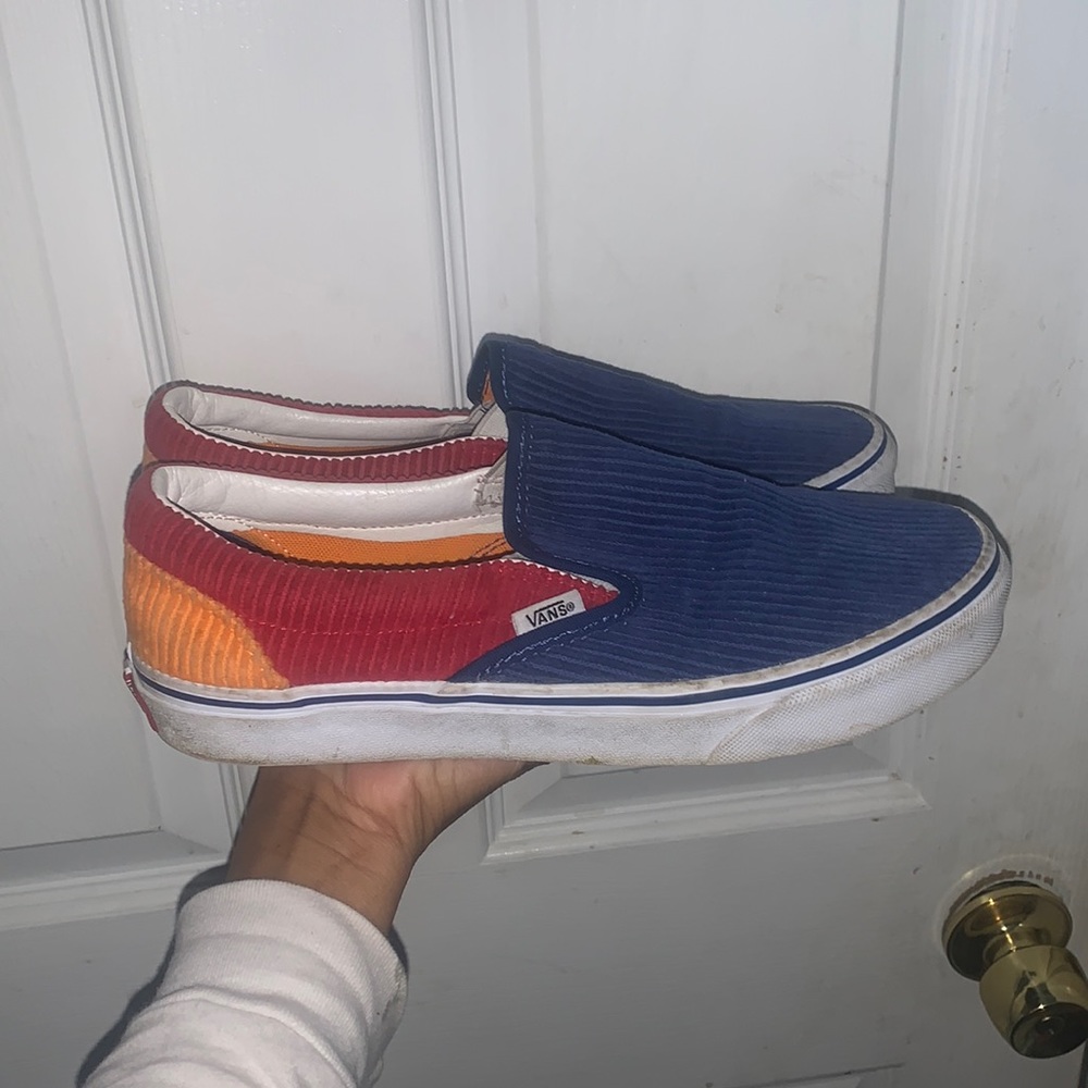 Tri-Color Corduroy Vans
